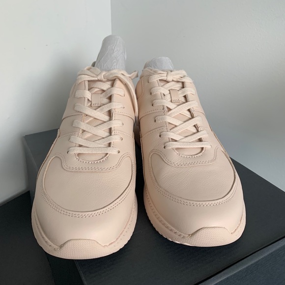NIB Everlane The Trainer Blush Leather Sneakers - Picture 6 of 8